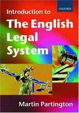 9780198763833-0198763832-An Introduction to the English Legal System