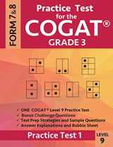 9781948255523-1948255529-Practice Test for the CogAT Grade 3 Level 9 Form 7 and 8: Practice Test 1: 3rd Grade Test Prep for the Cognitive Abilities Test