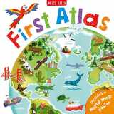 9781786172242-1786172240-First Atlas-Travel the World with this Brightly Colored Atlas-Includes over 20 Maps and a World Map Poster