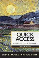 9780133892802-0133892808-Quick Access Reference for Writers with MyWritingLab with eText -- Access Card Package (7th Edition)