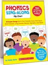 9780545104357-0545104351-Phonics Sing-Along Flip Chart & CD: 25 Super Songs Set to Your Favorite Tunes That Teach Short Vowels, Long Vowels, Blends, Digraphs, and More!