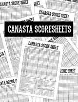 9781796316018-1796316016-Canasta Score Sheets: Scoring Pad for Canasta Card Game | Game Record Keeper Notebook | Point Reference on Scoring Pad | Score Keeping Book | 8.5" x 11" - 100 Pages