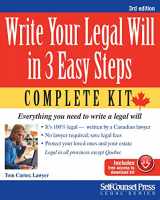 9781551808017-1551808013-Write Your Legal Will in 3 Easy Steps: Everything you need to write a legal will