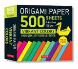 9780804849364-0804849366-Origami Paper 500 sheets Vibrant Colors 6" (15 cm): Tuttle Origami Paper: Double-Sided Origami Sheets Printed with 12 Different Designs (Instructions for 6 Projects Included)