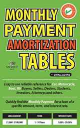 9780692670545-0692670548-Monthly Payment Amortization Tables for Small Loans: Simple and easy to use reference for car and home buyers and sellers, students, investors, car ... a specific amount, term, and interest rate.