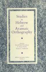 9780931464638-0931464633-Studies in Hebrew and Aramaic Orthography (Biblical and Judaic Studies from the University of California, San Diego)