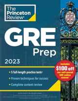 9780593450628-0593450620-Princeton Review GRE Prep, 2023: 5 Practice Tests + Review & Techniques + Online Features (Graduate School Test Preparation)