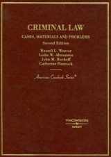 9780314160256-0314160256-Criminal Law: Cases, Materials & Problems, 2nd Edition (American Casebook Series)