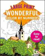9781398809505-1398809500-Large Print Wonderful Color by Numbers: Easy to Read (Sirius Large Print Color by Numbers Collection)