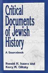 9781568213927-1568213921-Critical Documents of Jewish History: A Sourcebook