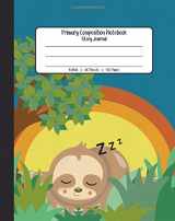 9781722670818-1722670819-Primary Composition Notebook - Story Journal: Grades K-2 & 3: Draw And Write Student Exercise Book With Dashed Mid Line - Kindergarten to Early Childhood (Sleepy Sloth Sunset)