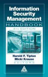 9780849398292-0849398290-Information Security Management Handbook, Fourth Edition, Volume I