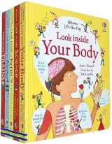 9781805074212-1805074210-Usborne Lift the Flap Look Inside 5 Books Collection Set(Your Body, Science, Farm, Airport & Trains)