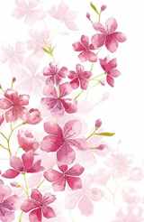 9781720718734-1720718733-Discreet Password Book: Never Forget A Password Again! 5.5" x 8.5" Watercolor Pink Cherry-Blossom Design, Small Password Book With Tabbed Large Alphabet, Pocket-Size Over 350 Record User And Password