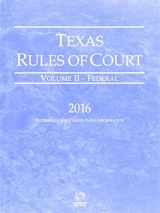 9780314682178-0314682171-Texas Rules of Court 2016: Federal