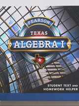 9780133300635-0133300633-Pearson Texas, Algebra I, Student Text and Homework Helper, 9780133300635, 0133300633