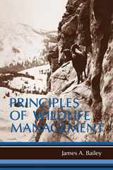 9780471016496-0471016497-Principles of Wildlife Management