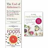 9789123661558-9123661550-End of alzheimer's, hidden healing powers of super & whole foods and healthy medic food for life 3 books collection set