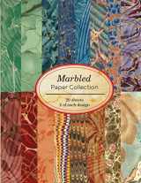 9781713247319-1713247313-Marbled Paper Collection: 20 sheets of vintage marbled papers for bookbinding and other paper crafting projects (Vintage Papers for Collage and Paper Crafting)