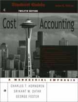 9780131496026-0131496026-Cost Accounting Student Guide, 12th Edition