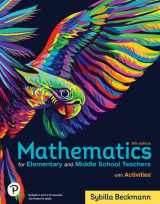 9780136937562-013693756X-Activities Manual Mathematics for Elementary and Middle School Teachers 6th Edition
