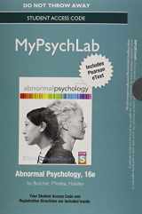 9780205967681-020596768X-NEW MyPsychLab with Pearson eText -- Standalone Access Card -- for Abnormal Psychology (16th Edition)