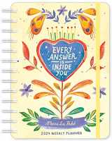 9781631369742-1631369741-Meera Lee Patel 2024 Weekly Planner: Every Answer Is Inside You | Travel-Size 12-Month Calendar | Compact 5" x 7" | Flexible Cover, Wire-O Binding, Elastic Closure, Inner Pockets
