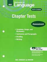 9780030991547-0030991544-Elements of Language: Chapter Test Teacher Workbook