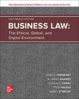9781265406394-1265406391-Business Law: The Ethical, Global, and Digital Environment (ISE HED IRWIN BUSINESS LAW)