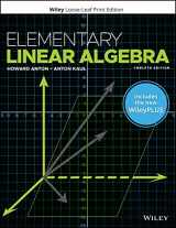 9781119762911-111976291X-Elementary Linear Algebra, 12e WileyPLUS Card and Loose-leaf Set Single Term