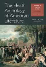 9781133310228-1133310222-The Heath Anthology of American Literature: Beginnings to 1800, Volume A (Heath Anthology of American Literature Series)
