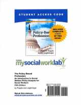 9780205791002-020579100X-MySocialWorkLab with Pearson eText -- Standalone Access Card -- for The Policy-Based Profession (5th Edition)
