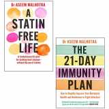9789123477883-9123477881-The 21-Day Immunity Plan, A Statin-Free Life 2 Books Collection Set By Dr. Aseem Malhotra