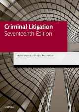 9780192844286-0192844288-Criminal Litigation (Legal Practice Course Manuals)