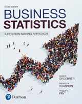 9780134763637-0134763637-Business Statistics Plus MyLab Statistics with Pearson eText -- 24 Month Access Card Package