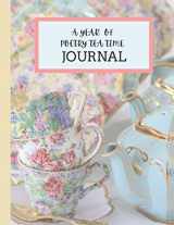 9781954270022-195427002X-A Year of Poetry Tea time Journal: Pretty pink and floral tea cup poetry journal workbook classroom homeschool