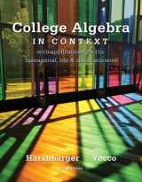9780321837561-0321837568-College Algebra in Context Plus NEW MyMathLab with Pearson eText-- Access Card Package (4th Edition)