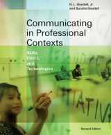 9780534632298-0534632297-Communicating in Professional Contexts: Skills, Ethics, and Technologies (with CD-ROM, SpeechBuilder Express™,and InfoTrac) (Available Titles CengageNOW)