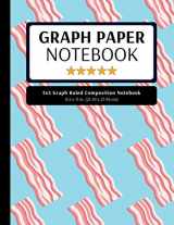9781086802320-1086802322-5x5 Graph Ruled Composition Notebook: 100 Pages, 5x5 Graphing Grid Paper, Bacon Blue (Extra Large, 8.5x11 in.)