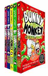 9789124143008-9124143006-Bunny vs Monkey 5 Books Collection Set by Jamie Smart (Bunny vs Monkey, Bunny vs Monkey and the Supersonic Aye-aye, The Human Invasion, Rise of the Maniacal Badger & the League of Doom!)