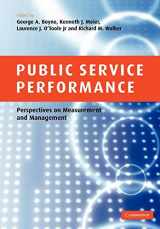 9780521172936-0521172934-Public Service Performance: Perspectives on Measurement and Management