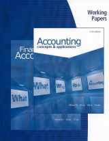 9780538750196-0538750197-Working Papers for Albrecht/Stice/Stice/Swain's Accounting: Concepts and Applications