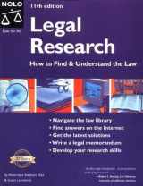 9780873379199-0873379195-Legal Research : How to Find & Understand the Law (Legal Research)