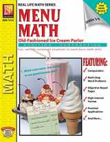9781561751815-1561751812-Menu Math: Old-Fashioned Ice Cream Parlor (Addition & Subtraction) | Reproducible Activity Book & Full-Color Menu