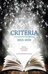 9781465281265-1465281266-Criteria: A Journal of First-year Writing 2015-2016