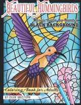 9781954883147-1954883145-Beautiful Hummingbirds Mosaic Color By Number Coloring Book for Adults BLACK BACKGROUND: Stress Relieving Bird and Flower Designs (Adult Color By Number)