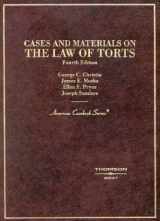 9780314259585-0314259589-Cases and Materials on the Law of Torts (American Casebook Series)
