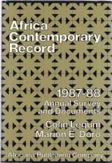 9780841905580-0841905584-Africa Contemporary Record: Annual Survey and Documents 1987-1988