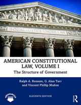 9780367233334-0367233339-American Constitutional Law, Volume I: The Structure of Government