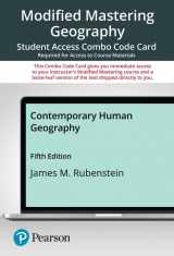 9780137631674-0137631677-Contemporary Human Geography -- Modified Mastering Geography with Pearson eText + Print Combo Access Code